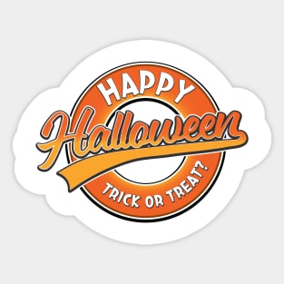 happy halloween trick or treat Sticker